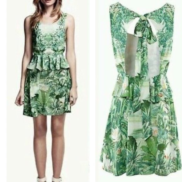 h&m conscious green dress